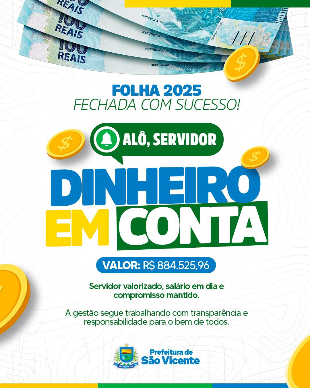 DINHEIRO NA CONTA!