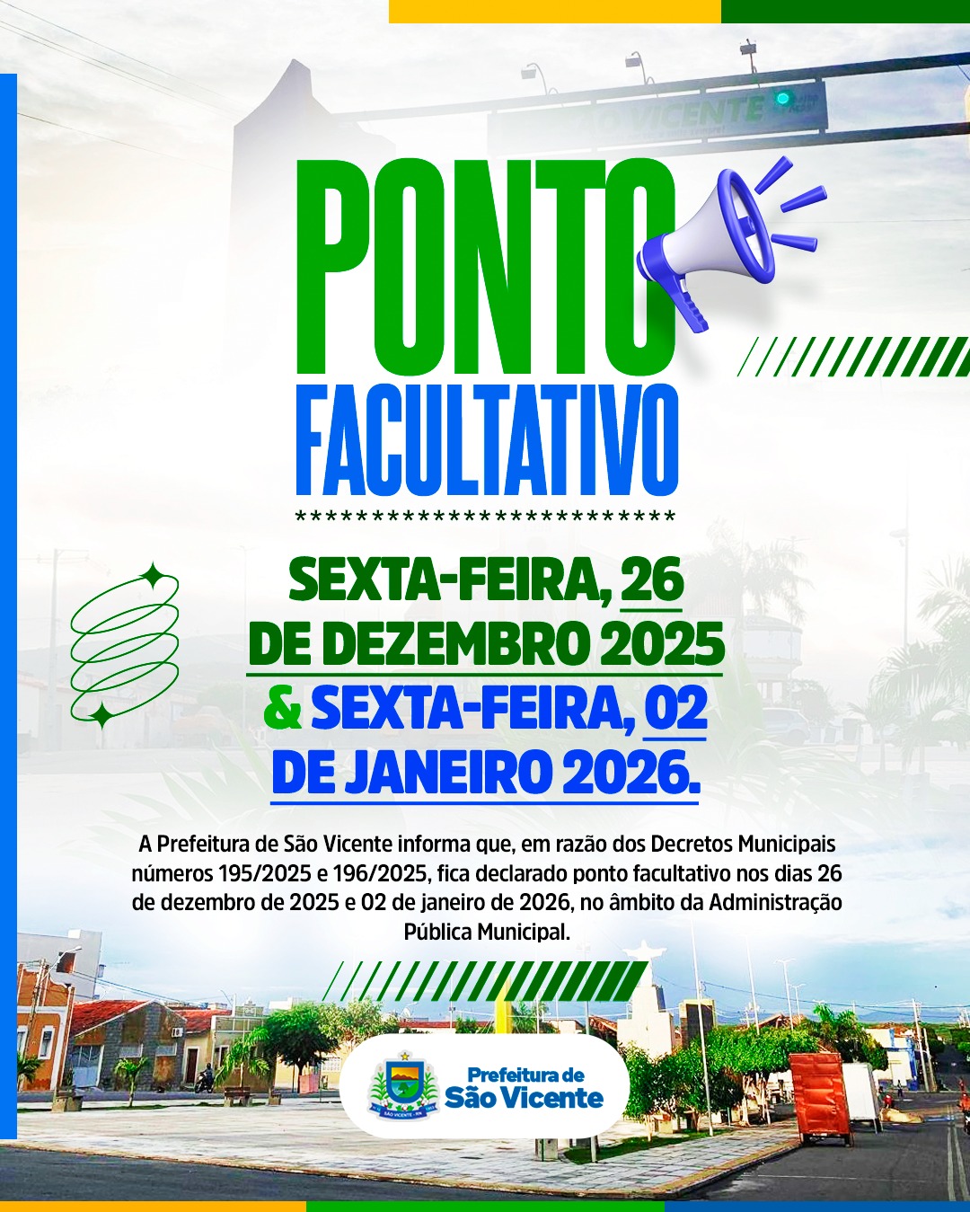 PONTO FACULTATIVO!