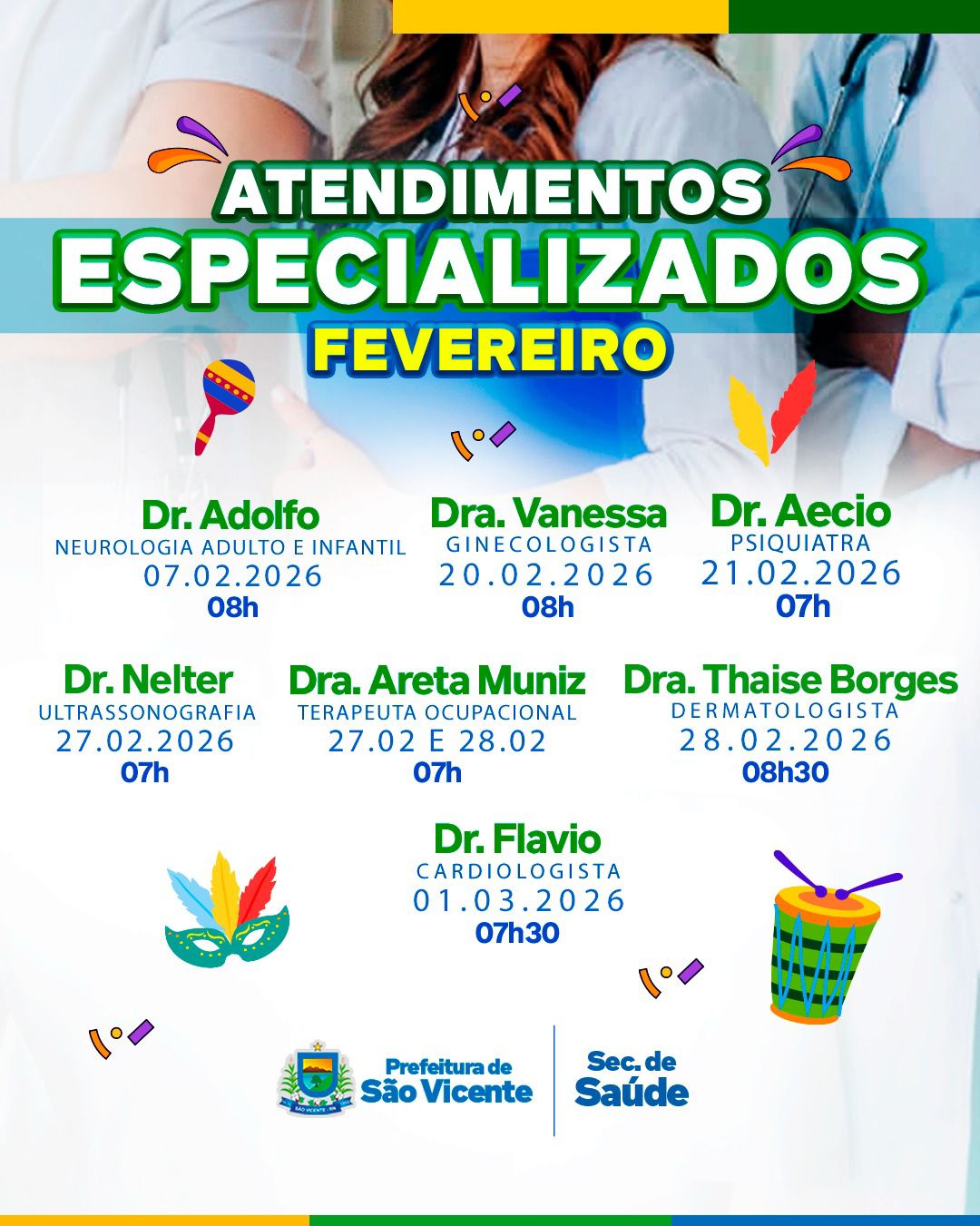 ATENDIMENTOS ESPECIALIZADOS