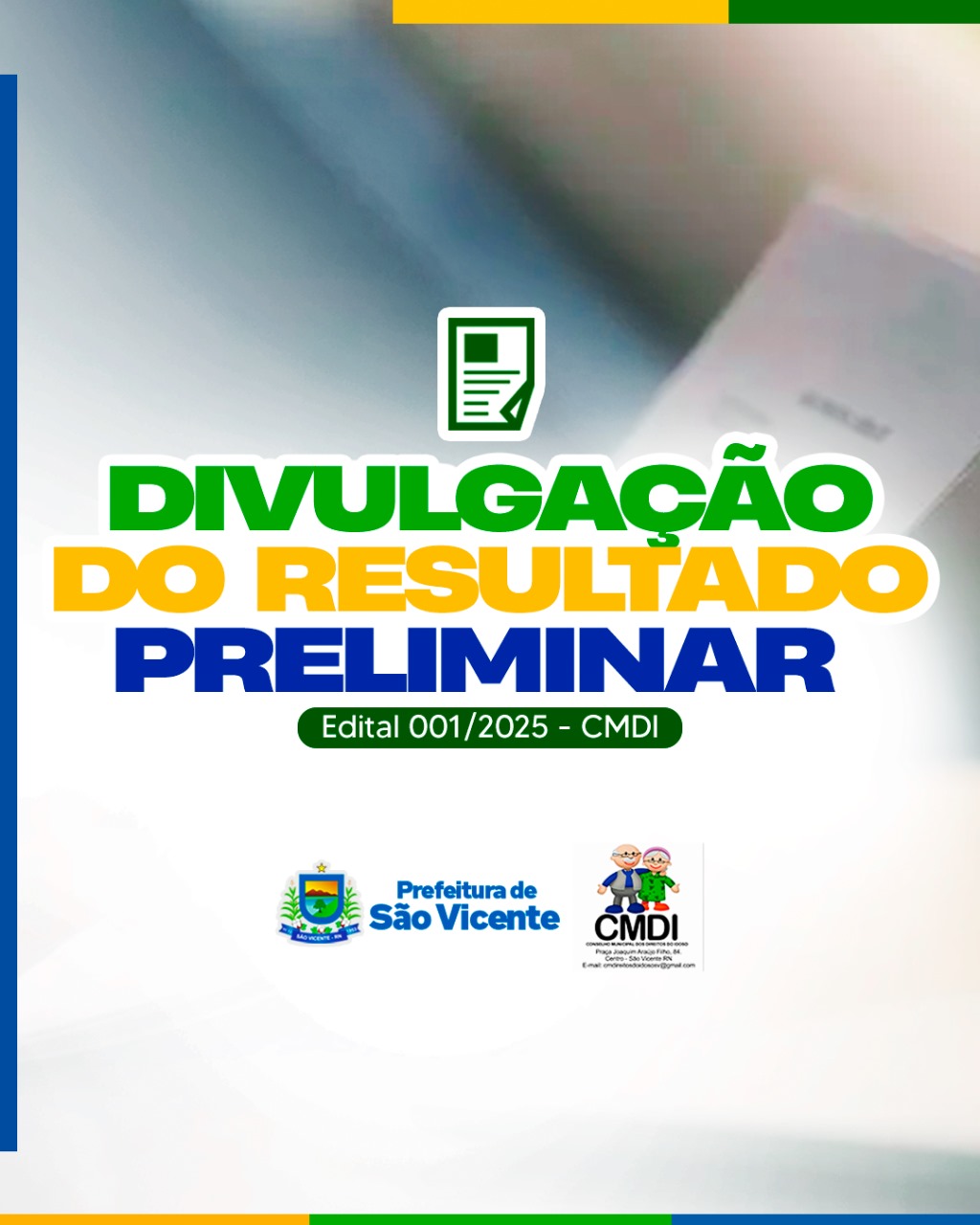 Resultado Preliminar - CMDI